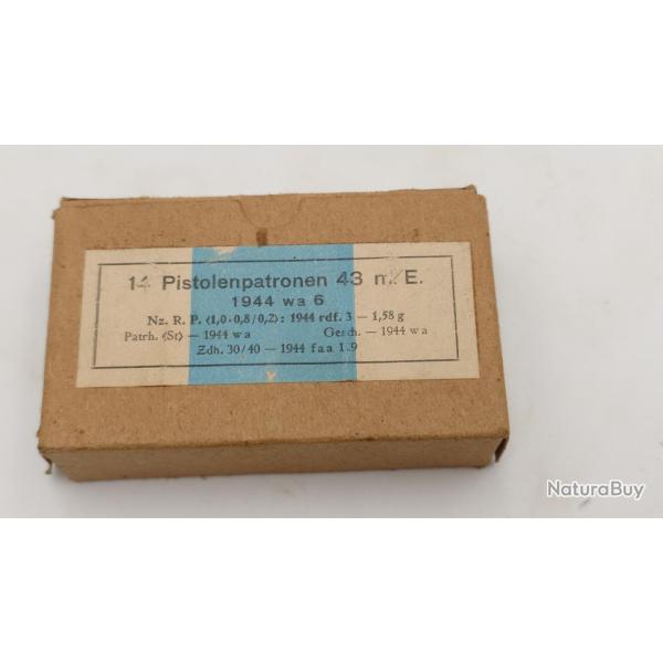 WW2 1944 BOITE CARTON VIDE MUNITION STUREMGEWEHR STG44 MP44 MP43 CALIBRE 7.92X33 KURZ Trs bon  2eme