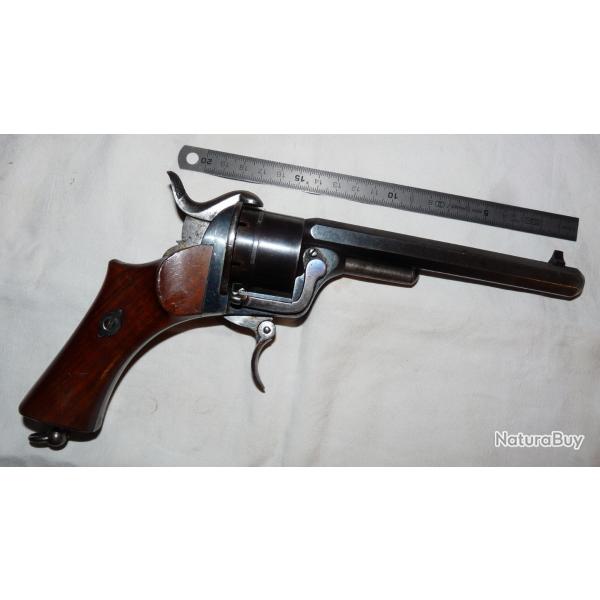 Revolver a broche � cadre ouvert syst�me Loron calibre 9mm