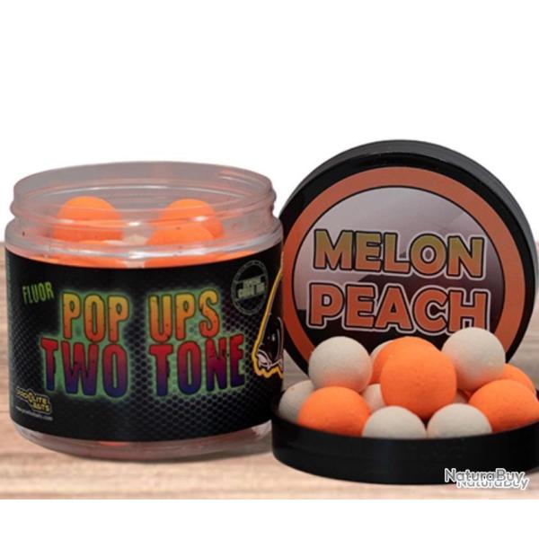 Bouillettes flottantes pop-ups pro elite baits 14-20mm melon/p�che