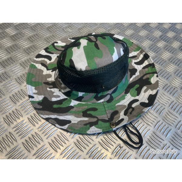 Chapeau camouflage protection solaire maille respirante chasse militaire randonne peche camping