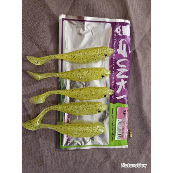 Leurre souple gunky 10cm yellow