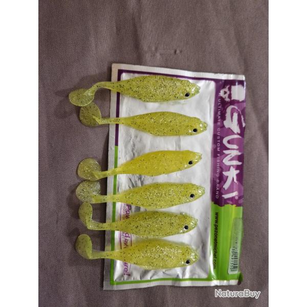 Leurre souple gunky 8cm yellow