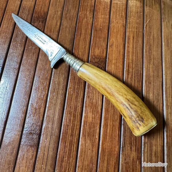 COUTEAU G.FELIX FORG� A SOLINGEN DE BOTTE ALLEMAND �POQUE WW1 BOIS DE CERF