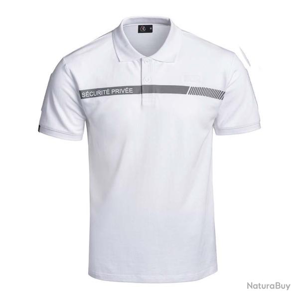 Polo S�cu One S�curit� Priv�e blanc Blanc