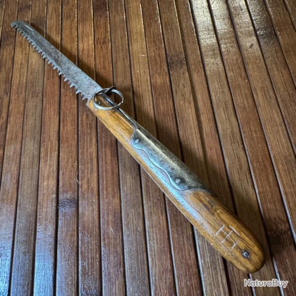 COUTEAU SCIE PLIANTE A PALME DEBUT 1900