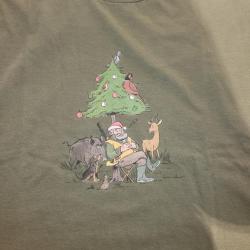 Tee Shirt Humoristique P&egrave;re No&euml;l Chasseur LOVERGREEN