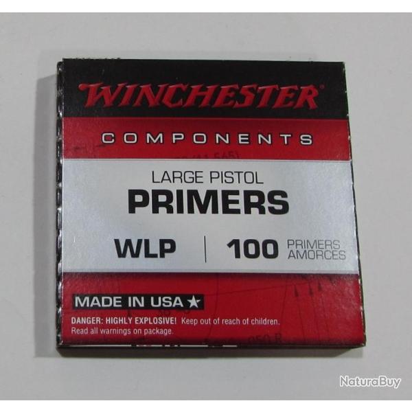 Lot de 500 amorces winchester large pistol