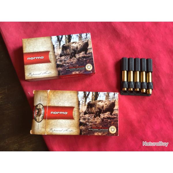 Lot de deux bo�tes de munitions Norma 270 Win, pas de prix de r�serve