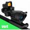 petites annonces chasse p&ecirc;che : Lunette de Visée 4x32 Fibre Optique Rail Picatinny Étanche Antibuée Antichoc Tir Airsoft Chasse Vert