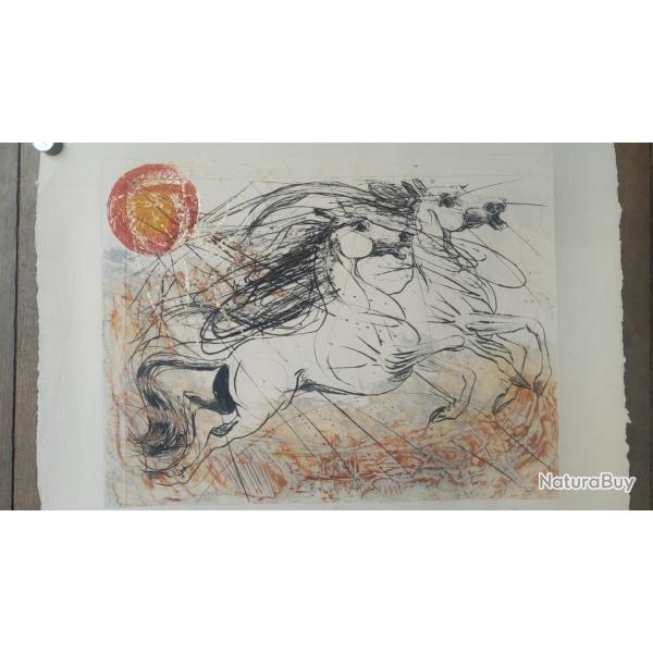 Jean Marie GUINY. "Eros", gravure numro 34/99