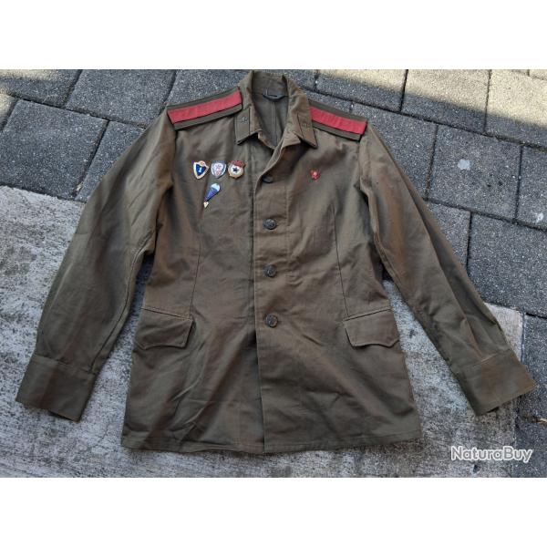 VESTE SERGENT MAJOR TROUPES A�ROPORT�ES SOVI�TIQUES ARM�E ROUGE ANN�ES 1984 URSS TAILLE M(48/4)