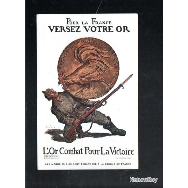 l'or combat pour la victoire bons de la d�fense nationale cpa