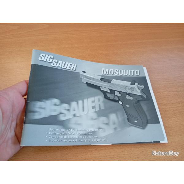 Notice  pistolet sig Sauer Mosquito