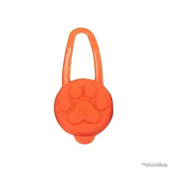 Pendentif pour chien lumineux - orange - LIVRAISON GRATUITE