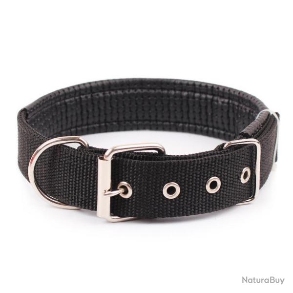 Collier pour chien de toutes tailles - noir - LIVRAISON GRATUITE