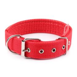 Collier pour chien de toutes tailles - rouge - LIVRAISON GRATUITE