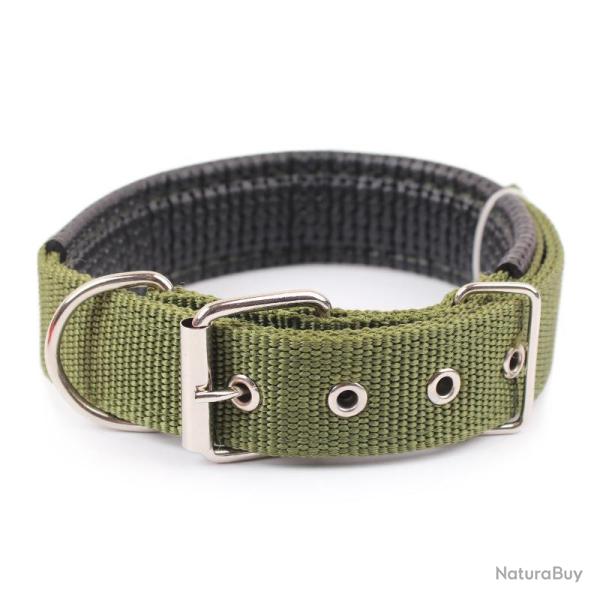 Collier pour chien de toutes tailles - vert - LIVRAISON GRATUITE