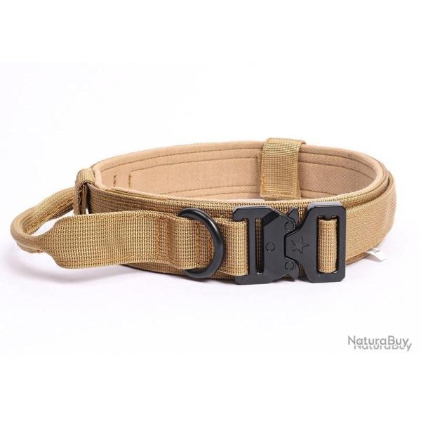 Collier pour chien mod�le militaire - kaki - LIVRAISON GRATUITE