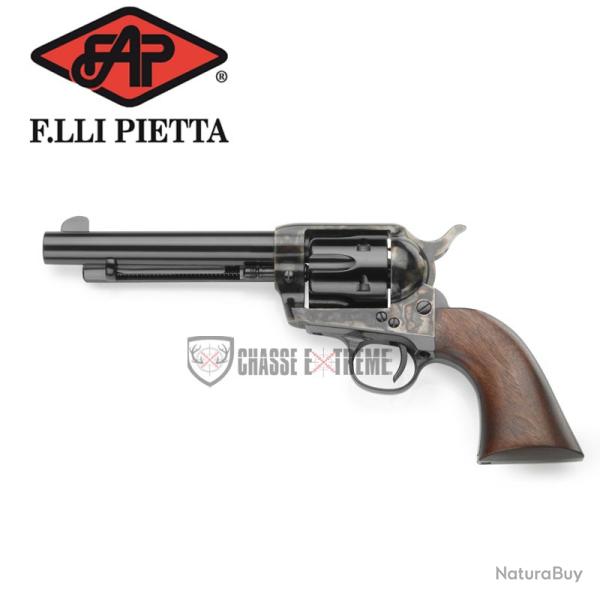 Revolver PIETTA 1873 Sa Acier Bronze 5''1/2 Cal 9x19