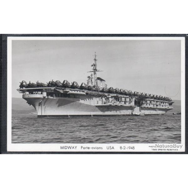 CPA - Marine Militaire - MIDWAY Porte - avions USA 8-2-1948 N�3653