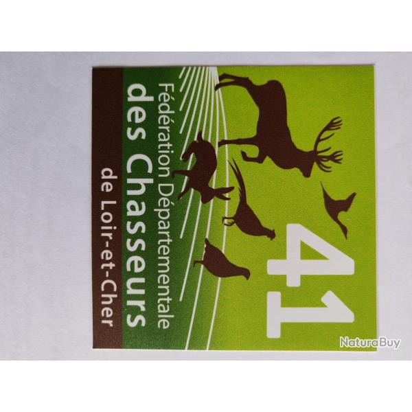 Autocollant chasse fdc41 Vert