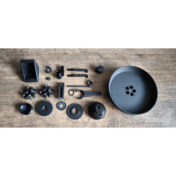 Kit d'amlioration pour Lee Pro 4000 & Lee Auto Breech Lock Pro - Impression 3D (noir) 5 tubes