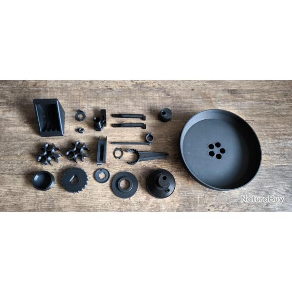 Kit d'am�lioration pour Lee Pro 4000 & Lee Auto Breech Lock Pro - Impression 3D (noir) 5 tubes