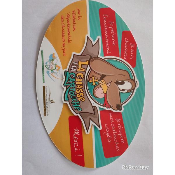 Autocollant chasse fdc30