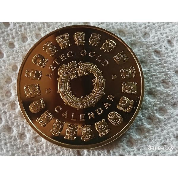 M�daille calendrier azt�que