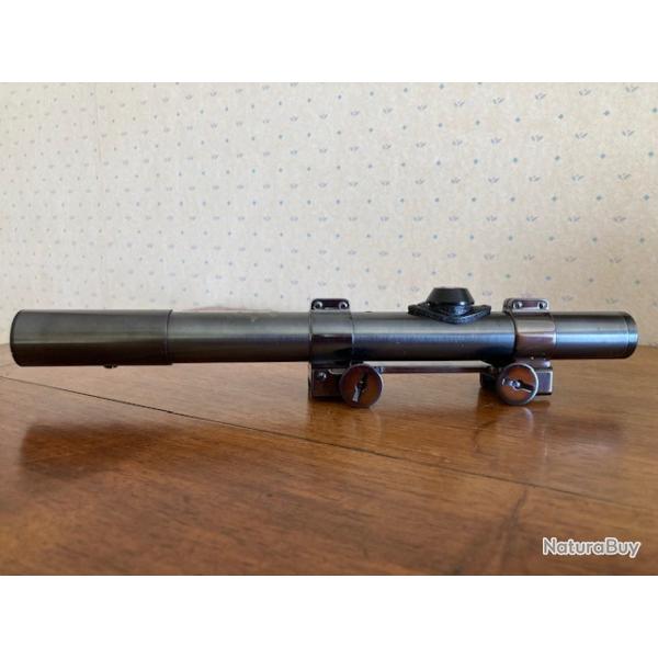 Lunette Tchecoslovaque  MEOPTA  malov 2,5 x avec  montage d'origine d�rivable pour rail de 16 mm