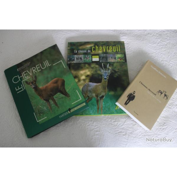 Lot 3 livres chasse chevreuil