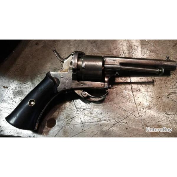 Revolver  broche 7 mm complet en tat de tir