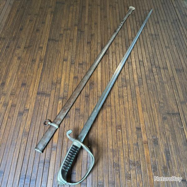 BON SABRE D'OFFICIER D'INFANTERIE MOD�LE 1882 MANUFACTURE DE CHATELLERAULT 1916 WW1 14-18