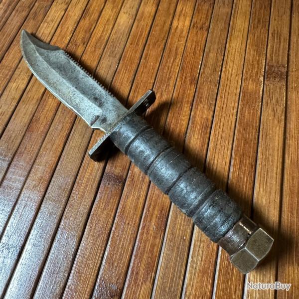 COUTEAU POIGNARD COMBAT SURVIE PILOT U.S ARMY PAR WEYERSBERG KIRSCHBAUM & Co SOLINGEN