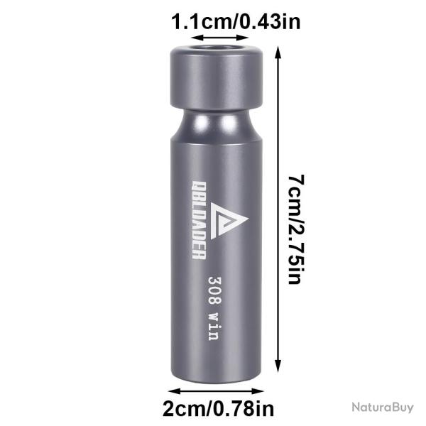 Jauge go/no-go pour calibre .308 - LIVRAISON GRATUITE