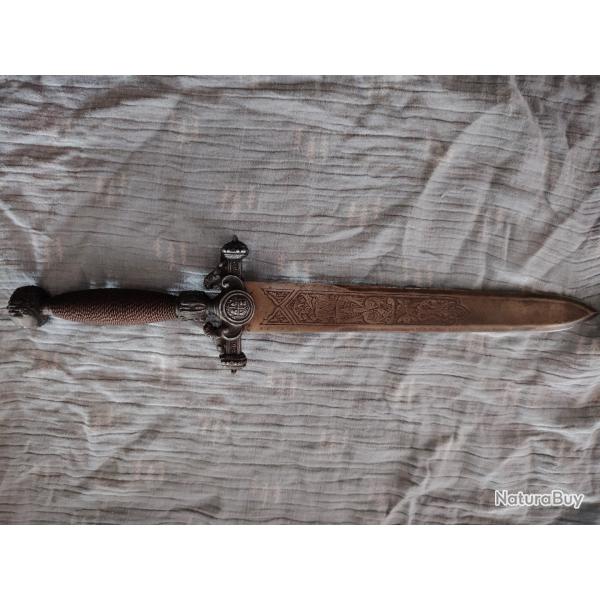 Dague ancienne espagnole de parade - Tol�de - Mi XIXeme si�cle