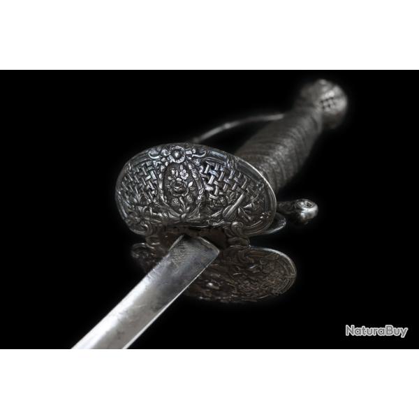 N12 - Epe de cour rocaille d'argent