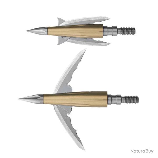 Lames Mecaniques Bowmar Beast 2.0" (par 3) - 125 Grains