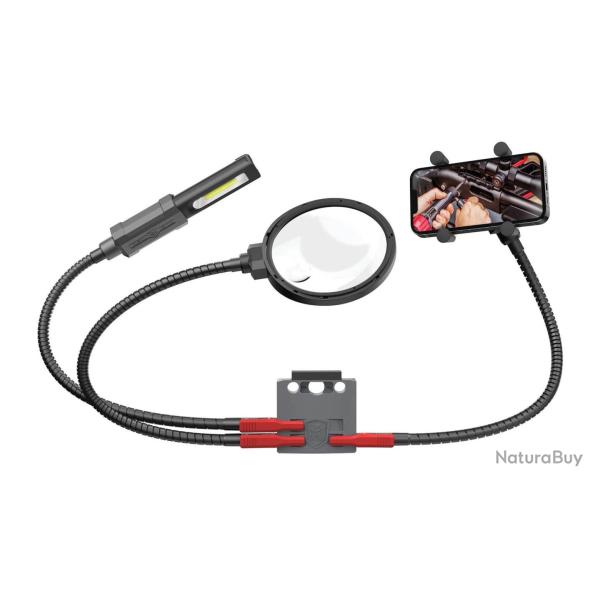 Station main libre Real Avid Loupe / Lampe / Porte t�l�phone - Station main libre Real Avid