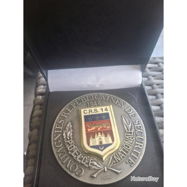 Medaille de table neuve dans �crin CRS 14. 1944/DELSART