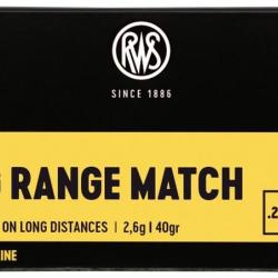 Cartouches RWS LONG RANGE MATCH Calibre 22LR - Boite de 50 unit&eacute;s