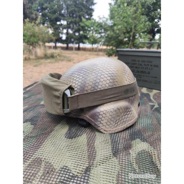 Casque airsoft MICH 2000 camoufl� avec lunette