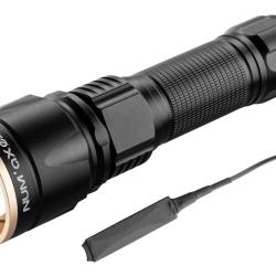 Lampe Tactique rechargeable NUM'AXES 3 Led Blanche-Rouge-Verte Lampe torche &agrave; LED multicolores