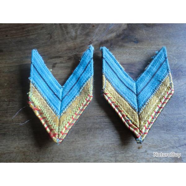 paire galon mod�le 45  r�giment transmissions