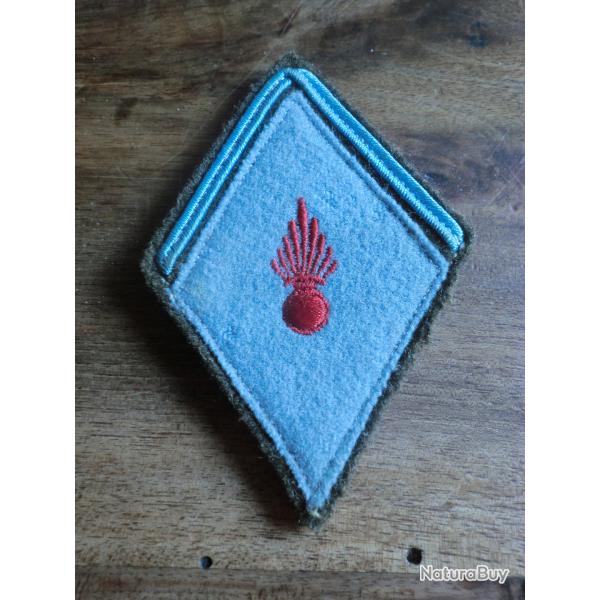 insigne tissu mod�le 1945 patch intendance coma hors unit� instruction