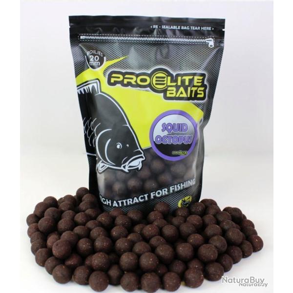 Bouillettes pro elite baits squid octopus 20mm 800gr