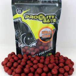 Bouillettes pro elite baits krill crab 20mm 800gr