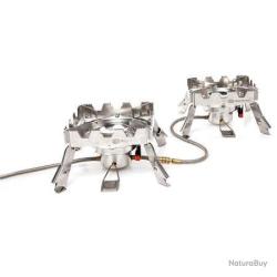 Ensemble 2 Réchauds Ridge Monkey Quad Connect Pro