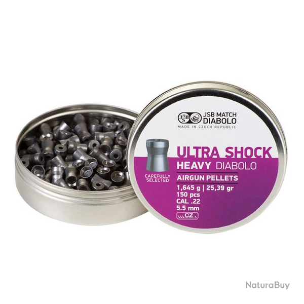 Bo�te de 150 plombs JSB Ultra Shock - Cal. 5.5