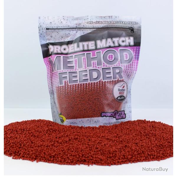 Pellets method feeder pro elite baits Robin red  600gr